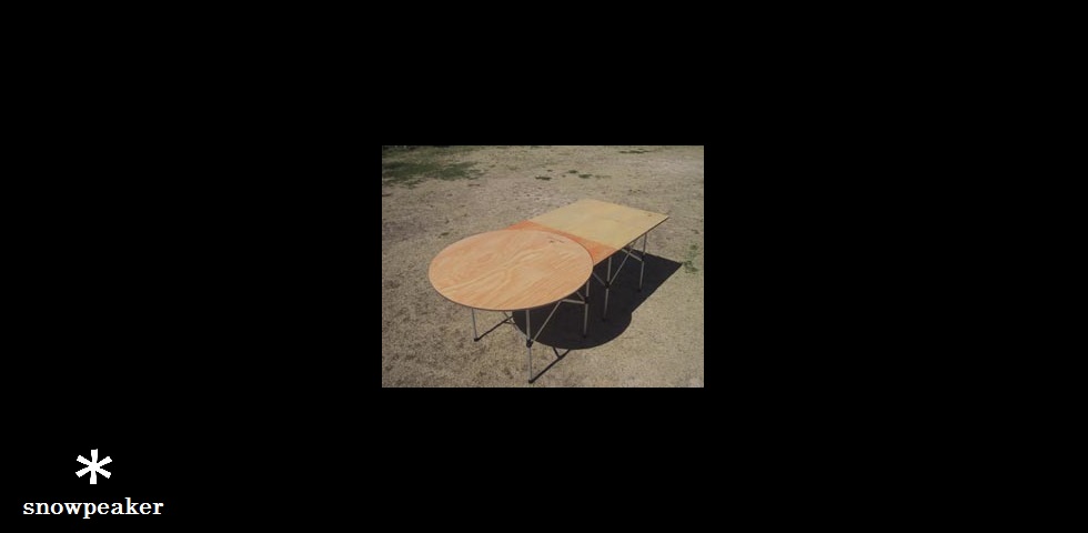 the original goods　NO.014　前方後円墳型連結テーブル　by　不敵で余裕な笑いを浮かべる”ま～ひ～”　a